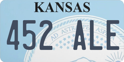 KS license plate 452ALE