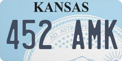 KS license plate 452AMK