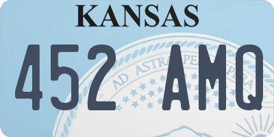KS license plate 452AMQ