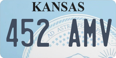 KS license plate 452AMV