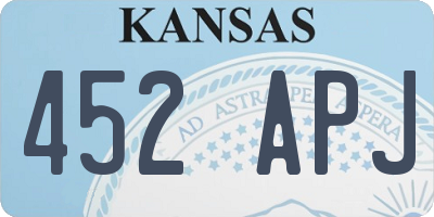 KS license plate 452APJ