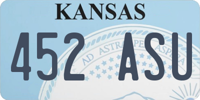 KS license plate 452ASU