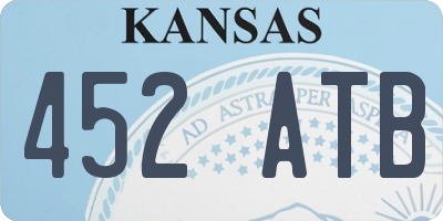 KS license plate 452ATB