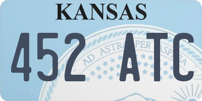 KS license plate 452ATC