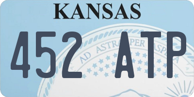KS license plate 452ATP