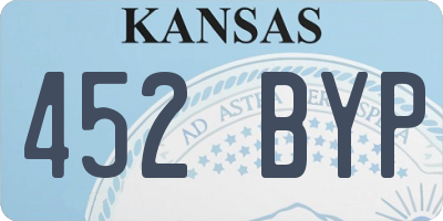 KS license plate 452BYP