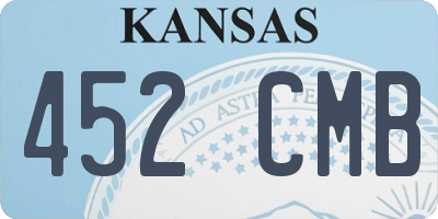 KS license plate 452CMB
