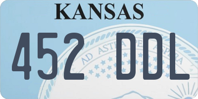 KS license plate 452DDL
