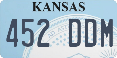 KS license plate 452DDM