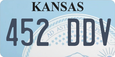 KS license plate 452DDV