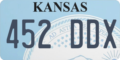 KS license plate 452DDX