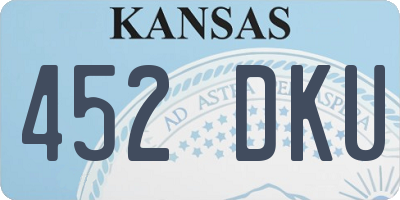 KS license plate 452DKU