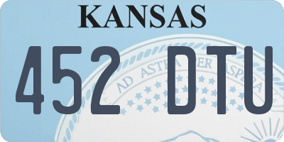 KS license plate 452DTU