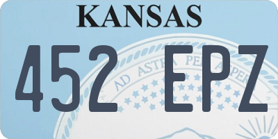 KS license plate 452EPZ
