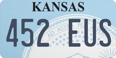 KS license plate 452EUS