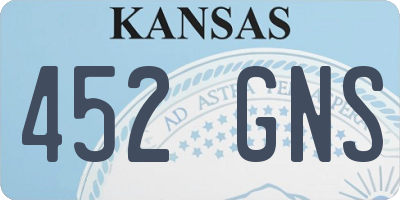 KS license plate 452GNS