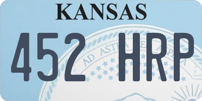KS license plate 452HRP