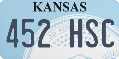 KS license plate 452HSC
