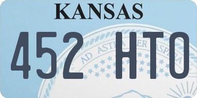 KS license plate 452HTO