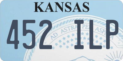 KS license plate 452ILP