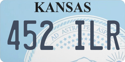 KS license plate 452ILR