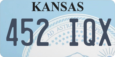 KS license plate 452IQX