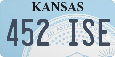 KS license plate 452ISE