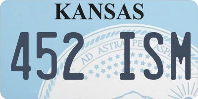 KS license plate 452ISM