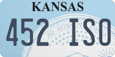 KS license plate 452ISO