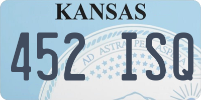 KS license plate 452ISQ
