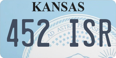 KS license plate 452ISR