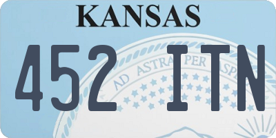 KS license plate 452ITN