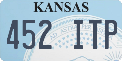 KS license plate 452ITP