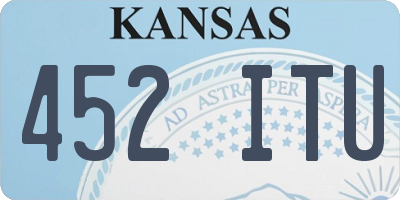 KS license plate 452ITU