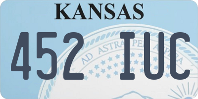 KS license plate 452IUC