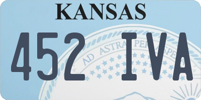 KS license plate 452IVA