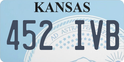 KS license plate 452IVB
