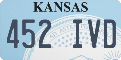 KS license plate 452IVD