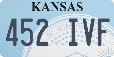 KS license plate 452IVF
