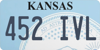 KS license plate 452IVL
