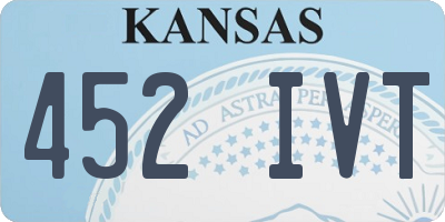 KS license plate 452IVT