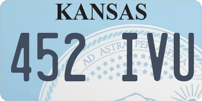 KS license plate 452IVU