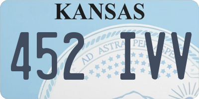 KS license plate 452IVV