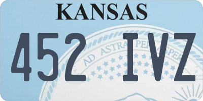 KS license plate 452IVZ