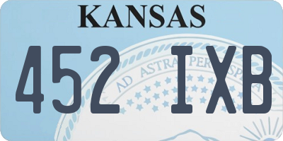 KS license plate 452IXB