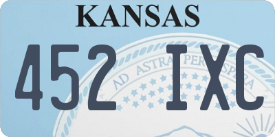 KS license plate 452IXC