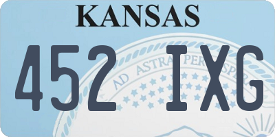 KS license plate 452IXG