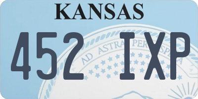 KS license plate 452IXP