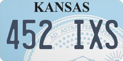 KS license plate 452IXS