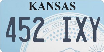 KS license plate 452IXY